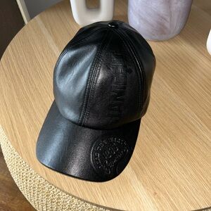 Black Leather Cap